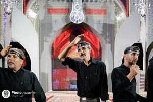 عزاداری هیأت&zwnj;های مذهبی استان خراسان جنوبی در حسینیه حرم