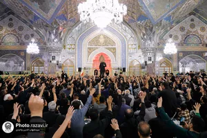 چهارپایه خوانی سالروز شهادت امیرالمؤمنین در حرم مطهر رضوی