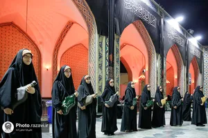 آیین ابوقربه، لیله العباس در حرم مطهر رضوی
