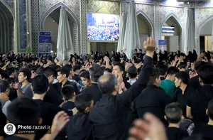 عزاداری هیئت موسی&zwnj;بن&zwnj;جعفر علیه&zwnj;السلام در حرم مطهر رضوی