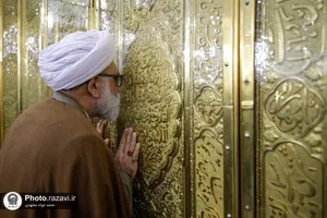آئین غبارروبی ضریح مطهر امام رضا(ع) برگزار شد