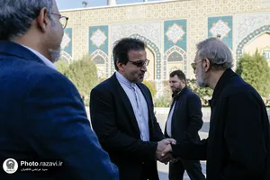 بازدید علی لاریجانی از فعالیت&zwnj;های عمرانی حرم مطهر رضوی