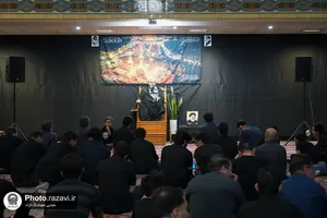 عزاداری تاسوعای حسینی در دبیرستان علوم و معارف اسلامی امام رضا علیه السلام