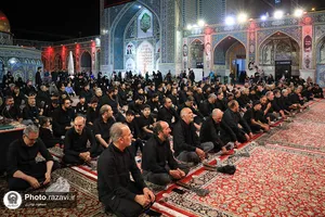 عزاداری سنتی شب ششم محرم در &laquo;حسینیه حرم&raquo;