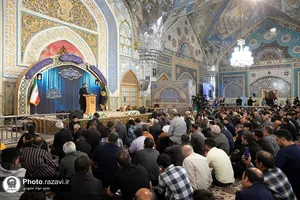 حال و هوای حرم مطهر رضوی در شب شهادت امام صادق علیه&zwnj;السلام