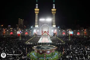 آیین خطبه&zwnj;خوانی شب عاشورای حسینی در حرم مطهر رضوی -1