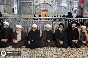عزاداری ظهر شهادت حضرت فاطمه زهرا(سلام الله علیها) در حرم مطهر رضوی