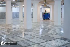 خدمات تنظیف در حرم مطهر رضوی