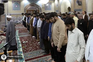 حضور مدیر عالی حرم مطهر رضوی در جمع معتکفین دانشگاه علوم اسلامی رضوی