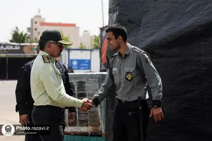 صیانت یگان حفاظت از مواکب اطراف حرم مطهر رضوی