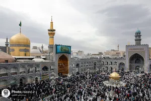 حال و هوای حرم مطهر رضوی در ایام میلاد امام حسن مجتبی علیه&zwnj;السلام