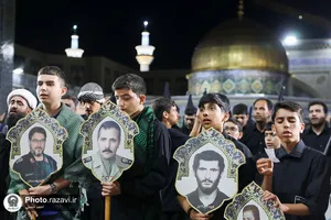 عزاداری هیئت&zwnj; رزمندگان ثارالله همدان در حسینیه حرم