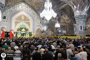 مراسم شب ولادت حضرت زینب(س) در حرم مطهر رضوی