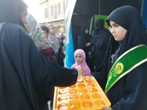 بانوان همدانی در موکب نجما، هم&zwnj;نوا با سوگ امام رضا (ع) + تصاویر