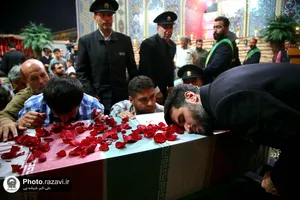 آیین افتتاح حسینیه شهدا در حرم مطهر رضوی
