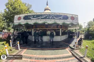 حضور خادمیاران هرمزگانی در چایخانه حضرت