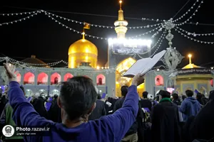 مراسم احیاء شب بیست و یکم ماه رمضان در حرم مطهر رضوی - 1