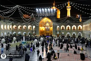 حال و هوای حرم مطهر رضوی در شب شهادت امام هادی علیه&zwnj;السلام