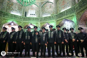 آیین سیاه&zwnj;پوشی ضریح مطهر حضرت معصومه سلام الله علیها