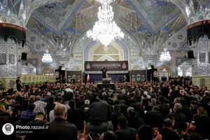 مراسم چهارپایه خوانی در حرم مطهر رضوی