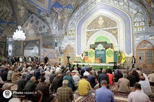 شب میلاد امام حسن عسکری(علیه&zwnj;السلام) در حرم مطهر رضوی