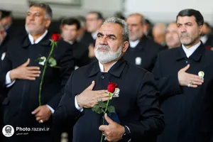 آیین اذن اعزام کاروان زیر سایه خورشید در حرم مطهر رضوی