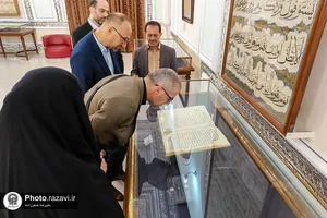 بازدید رئیس کتابخانه غازی خسروبیک از موسسات فرهنگی آستان قدس رضوی