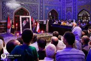 تشرف حجت&zwnj;الاسلام حسین انصاريان به حرم مطهر رضوی