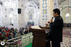 تشرف کاروان رزمندگان دفاع مقدس از خراسان جنوبی به حرم مطهر رضوی