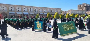 نخستین گردان رزمایشی بانوان خادم‌یار کشور در اصفهان تشکیل شد