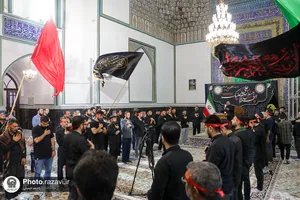 عزاداری هیئت دانشجویی در حرم مطهر رضوی