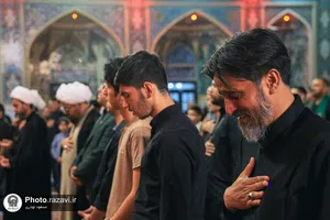 عزاداری سنتی شب نهم محرم در &laquo;حسینیه حرم&raquo;