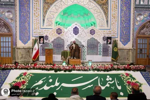 حال و هوای حرم مطهر رضوی در شب میلاد حضرت معصومه سلام الله علیها
