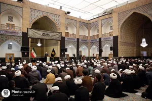 آئین اختتامیه دوره تابستانه طلاب در حرم مطهر رضوی