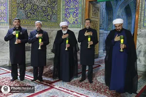 مراسم شام غریبان امام حسین(علیه&zwnj;السلام) در حرم مطهر رضوی