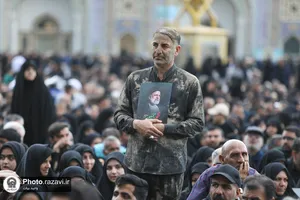وداع با پیکر رئیس&zwnj;جمهور شهید و همراهان در مشهدالرضا&zwnj;&zwnj;علیه السلام -1