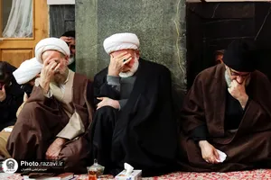 عزاداری روز شهادت امام کاظم علیه&zwnj;السلام در حرم مطهر رضوی