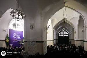 مراسم وداع با شهید گمنام دفاع مقدس در اعتکاف نوجوانان