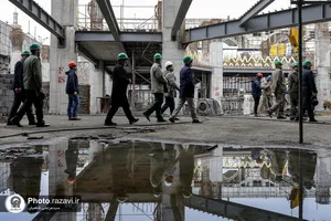 بازدید اعضای بنیاد حفظ و نشر آثار دفاع مقدس از پروژه های عمرانی حرم مطهر رضوی