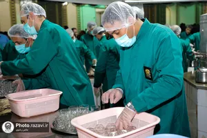 حضور خدمتگذاران کانون فرهنگی حضرت جوادالائمه(علیه&zwnj;السلام) در چایخانه حضرت