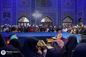 تشرف روحانیون نيروی زمینی سپاه پاسداران انقلاب اسلامی به حرم مطهر رضوی
