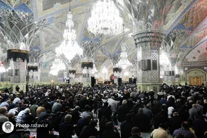عزاداری روز اربعین حسینی در حرم مطهر رضوی