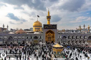 سیاه پوشی حرم مطهر رضوی در ایام فاطمیه