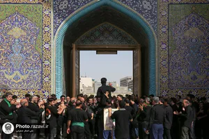 عزاداری روز تاسوعای حسینی در حرم مطهر رضوی