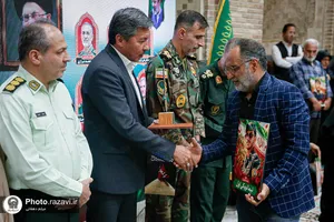 بزرگداشت مقام سرباز در حرم مطهر رضوی 