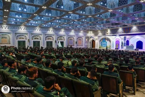 جشن پرسنل خدمات فرش در حرم مطهر رضوی