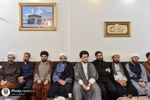 دیدار طلاب مدرسه تابستانی دارالعلم با آیت&zwnj;الله اشرفی شاهرودی