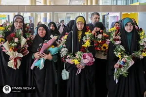 استقبال از افتخارآفرینان قرآنی در مشهد