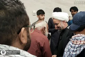 بازدید نماینده ولی فقیه در استان سیستان و بلوچستان از مواکب خدمت رسان در مرز میرجاوه