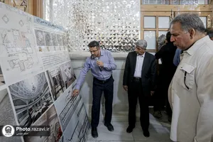 بازدید جمعی از نمایندگان مجلس شورای اسلامی از فعالیت&zwnj;های عمرانی حرم مطهر رضوی